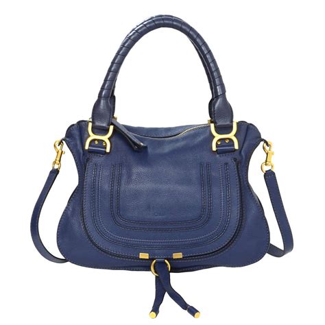 chloe marcie large navy ink|chloe marcie saddle bag.